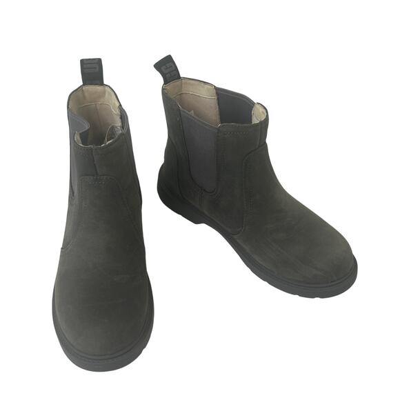 UGG Black Ankle Slide On Boot Size 4.5 - Picture 1 of 5